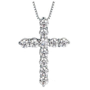 Moissanite Cross Necklace Moissanite Cross Necklace
